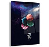 Uzay Boşluğu Cam Tablo