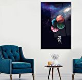 Uzay Boşluğu Cam Tablo