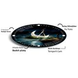 Ay Işığı Cam Saat - 60 cm