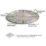 Stone Gold Cam Saat - 40 cm