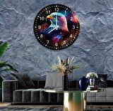 Kartal Cam Saat - 40 cm