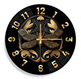 Kelebek Cam Saat - 40 cm