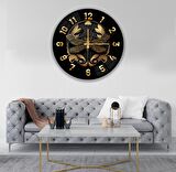 Kelebek Cam Saat - 40 cm