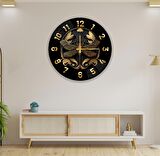 Kelebek Cam Saat - 40 cm