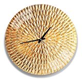 Sarının Aşkı Cam Saat - 60 cm