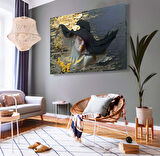 Şapkalı Kadın Kanvas Tablo