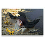 Şapkalı Kadın Kanvas Tablo