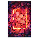 Neon Flower Kanvas Tablo