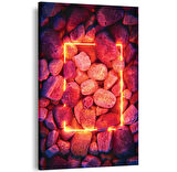 Neon Flower Kanvas Tablo