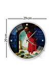 Kaplumbağa Terbiyecisi Duvar Saati - 29 cm
