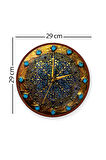 Vitray Duvar Saati - 29 cm