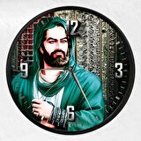 Hz. Ali Kanvas (Ahşap) Duvar Saati - 50 cm