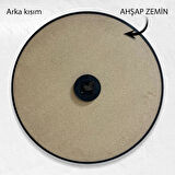 Katsuyama Neighborhood 50 Cm Ahşap Duvar Saati