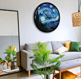 Vincent Van Gogh 40 Cm The Starry Night Ahşap Duvar Saati