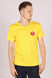 Sarı Paramedik V Yaka Tişört Unisex