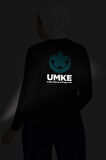 Sarı UMKE Bisiklet Yaka Uzun Kollu Tişört Unisex