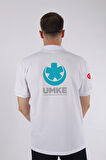 Beyaz UMKE Polo Yaka Tişört Unisex
