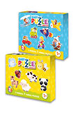 Baby Puzzle Hayvanlar- Baby Puzzle Taşıtlar 2li Set