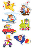 Baby Puzzle Hayvanlar- Baby Puzzle Taşıtlar 2li Set