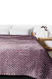 Mink All Season 500 Mürdüm Çift Kişilik Tomurcuk Battaniye/Yatak Örtüsü 200*220 cm