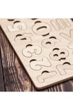 Ahşap Doğal Sayılar Ve Matematik Simgeler Boyanabilir Puzzle