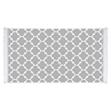 Dekoreko İnci Halı Dijital Saçaklı 2025 -Beyaz