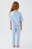 Sea Blue Mavi Kız Çocuk Kısa Kol Pijama Takım