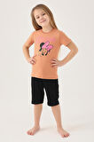 Minnie Mouse D4805-2 Kız Çocuk T-Shirt Sumak