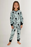 Rolypoly Candy Coala Açık Mavi Kız Çocuk Uzun Kol Pijama Takım