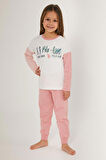 U.S. Polo Assn Girl  Pembe Kız Çocuk Uzun Kol Pijama Takım
