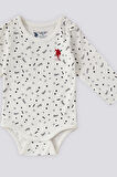 U.S. Polo Assn Krem Uzun Kol Bebek Body Zıbın