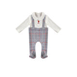 Gri Melanj Kadife Bebek Tulum