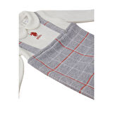 Gri Melanj Kadife Bebek Tulum