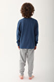 Mickey Mouse D4821-3 Çocuk  Koyu Indigo Pijama