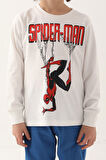 Spiderman Krem Erkek Çocuk Uzun Kol Pijama Takım