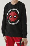 Spider Man D4832-3 Çocuk  Siyah Eşofman Takımı