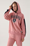 Harvard Retro Pembe Kadın Sweatshirt