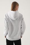 Yale Kar Melanj Kanguru Cep Kapüşonlu Kadın Sweatshirt
