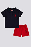 U.S. Polo Assn Lisanslı Collar Lacivert Erkek Bebek Takımı