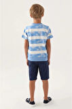 ERKEK ÇOCUK BERMUDA TAKIM - İNDİGO