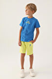 U.S. Polo Assn Lisanslı Since Cobalt Erkek Çocuk Bermuda Takım