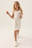 U.S. Polo Assn Lisanslı Heart Dress Sarı Kız Çocuk Gecelik