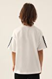 Kappa Striped Krem Erkek Çocuk T-Shirt