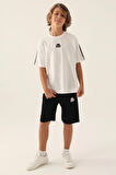 Kappa Striped Krem Erkek Çocuk T-Shirt