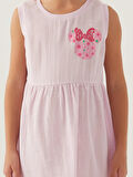 Minnie Mouse Kız Çocuk Elbise 3-8 Yaş Rose