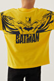 Batman With Emblem Sarı Erkek Çocuk Bermuda Takım