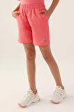 Kappa with pocket Neon Pembe Kız Çocuk Şort