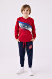 Rolypoly Erkek Çocuk Eşofman Takımı RP3441 Kırmızı