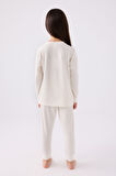 Rolypoly Kız Çocuk Uzun Kol Pijama Takım RP3464 Taş