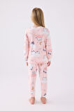 Rolypoly Kız Çocuk Uzun Kol Pijama Takım RP3460 Açık Pembe